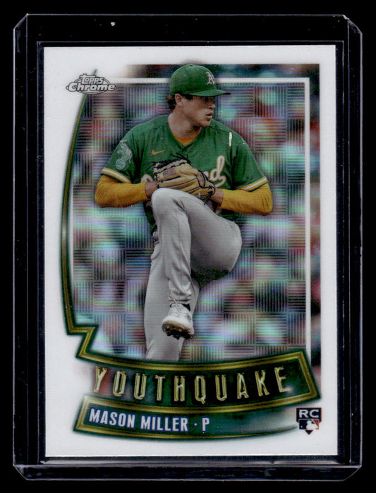 2023 Topps Chrome Update Mason Miller Youthquake Rookie Refractor YQ-69 (Oakland A's)