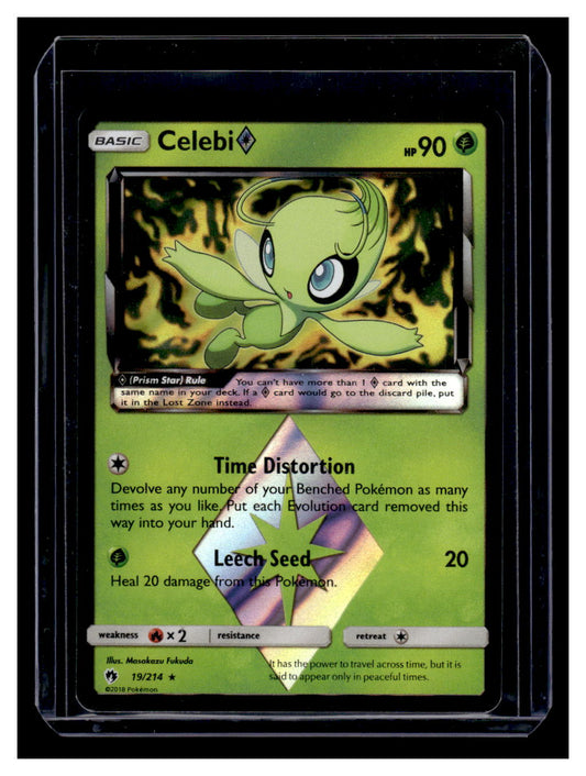 2018 Pokemon Lost Thunder Celebi Holo #19