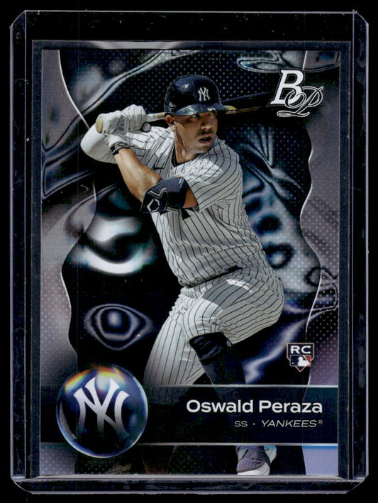 2023 Bowman Platinum #57 Oswald Peraza Rookie RC (New York Yankees)