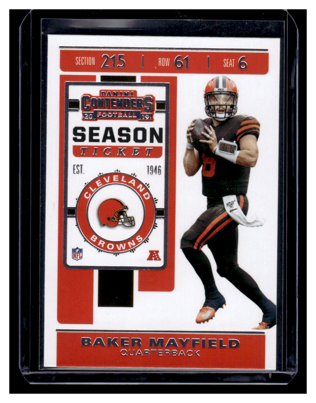 2019 Panini Contenders #18 Baker Mayfield (Cleveland Browns)