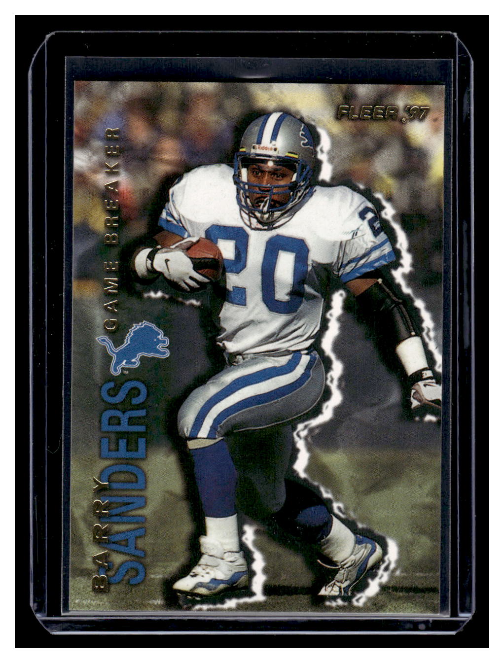 1997 Fleer "Game Breakers" #18 Barry Sanders (Detroit Lions)