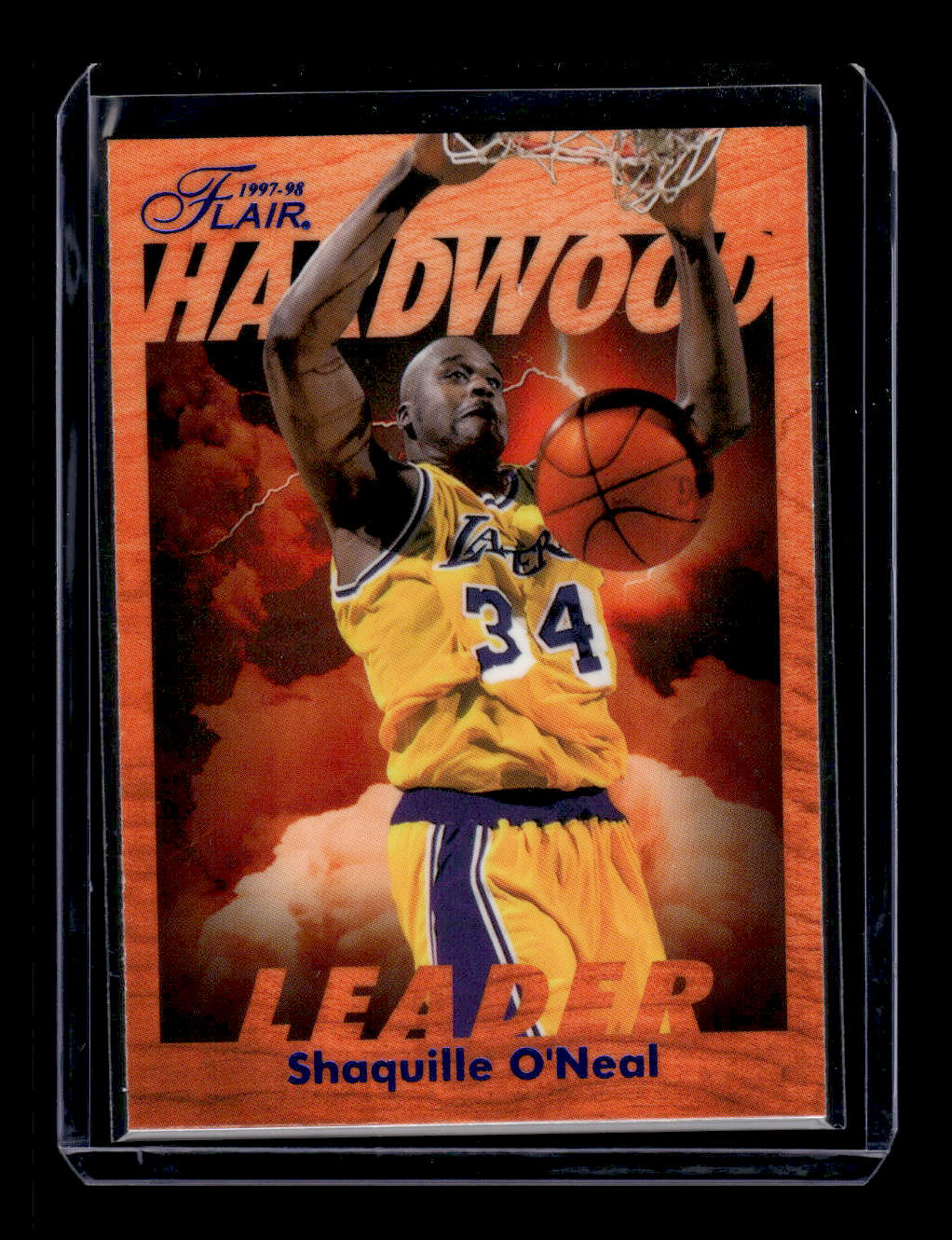 1997-98 Fleer Flair Hardwood Leaders #13 Shaquille O'Neal (Los Angeles Lakers)