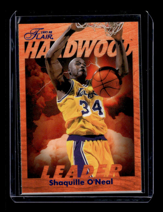 1997-98 Fleer Flair Hardwood Leaders #13 Shaquille O'Neal (Los Angeles Lakers)