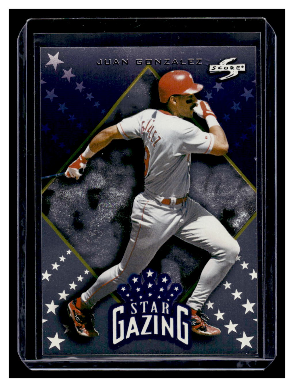 1998 Score Rookie & Traded "Star Gazing" #9 Juan Gonzalez (Texas Rangers)