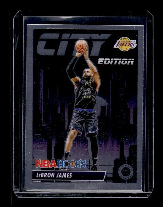 2023-24 Hoops Premium Stock City Edition #15 LeBron James (Los Angeles Lakers)