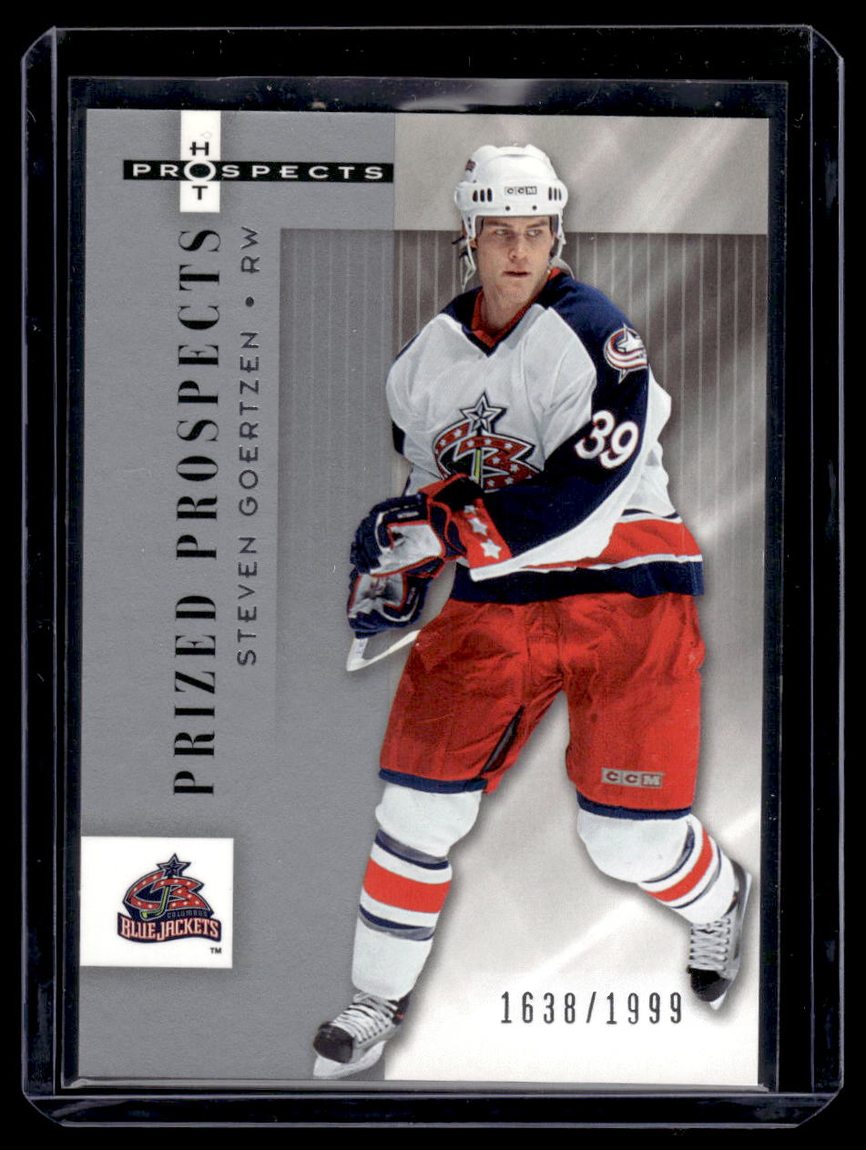 2005 Fleer Hot Prospects #121 Steve Goertzen #'d /1999 (Columbus Blue Jackets)