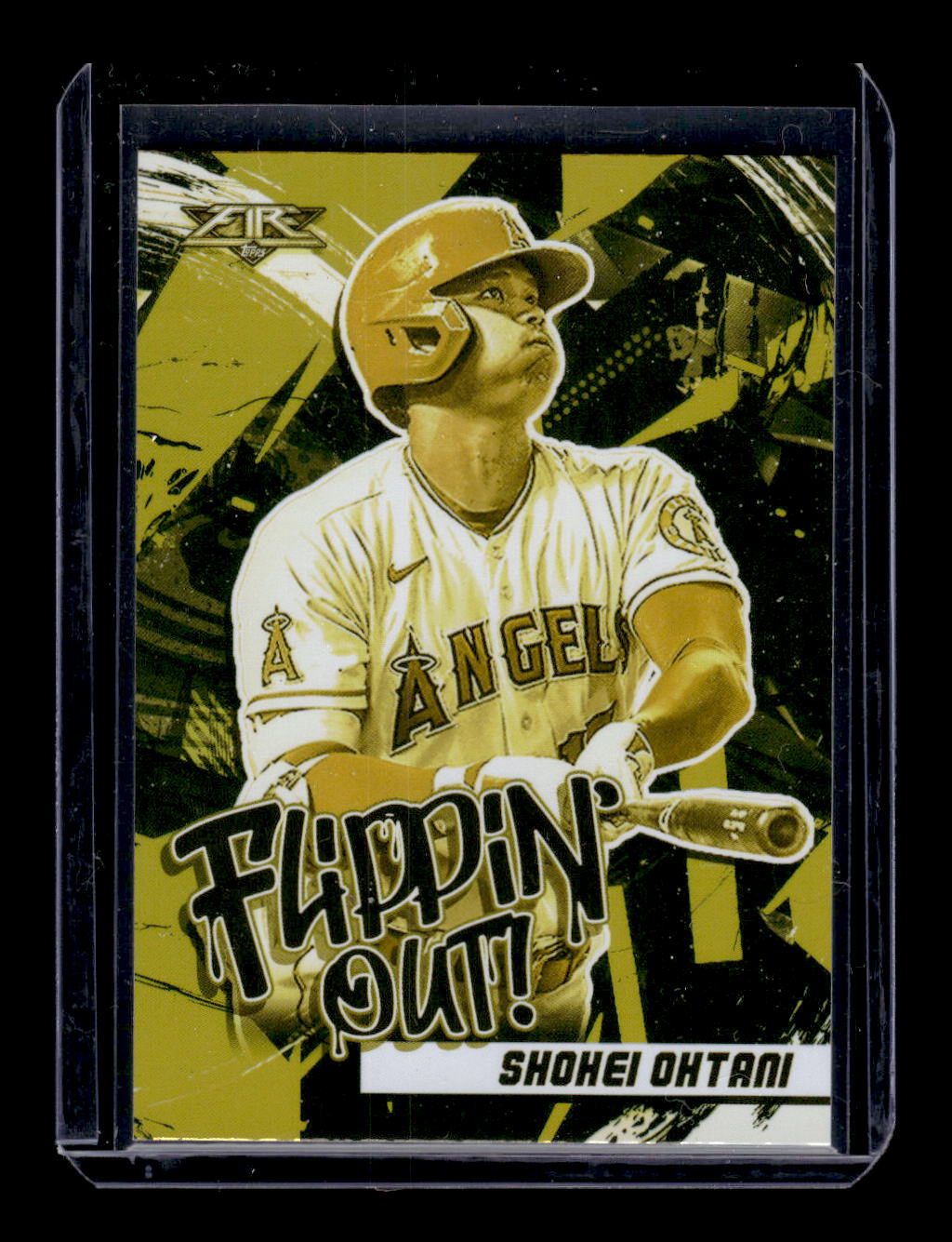 2022 Topps Fire Gold top Shohei Ohtani, FLIPPIN OUT