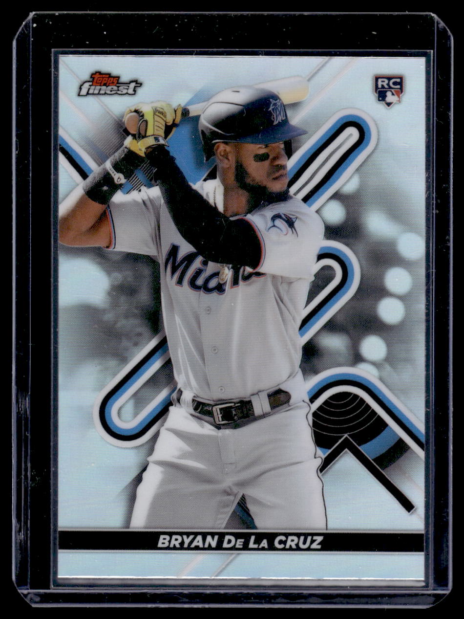 2022 Finest #24 Bryan De La Cruz Refractor (MIami Marlins)