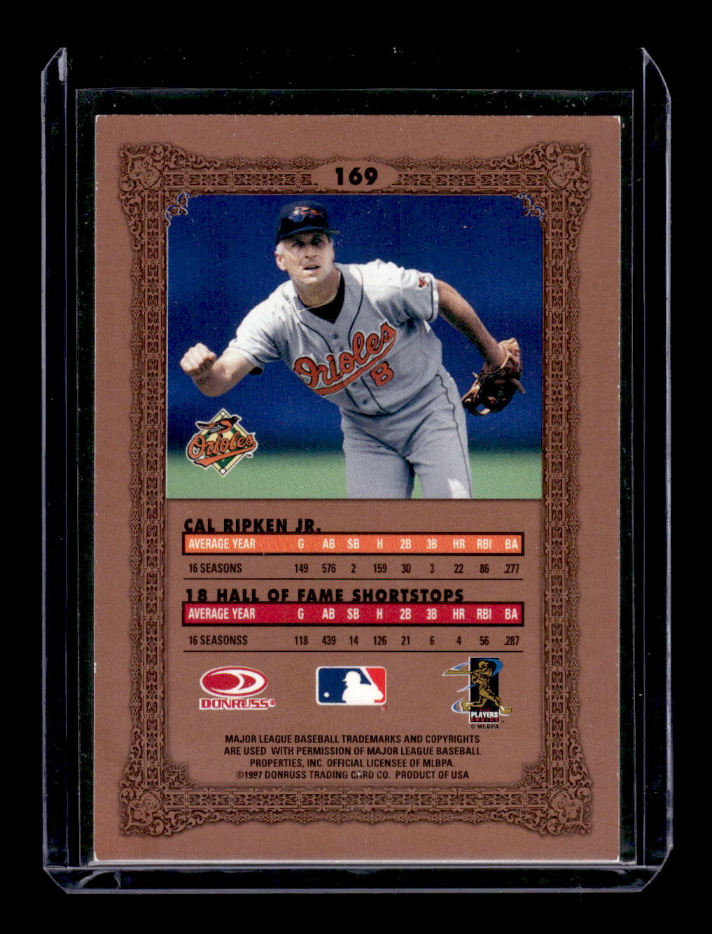 1997 Donruss Preferred #169 Cal Ripken "National Treasures" (Baltimore Orioles)