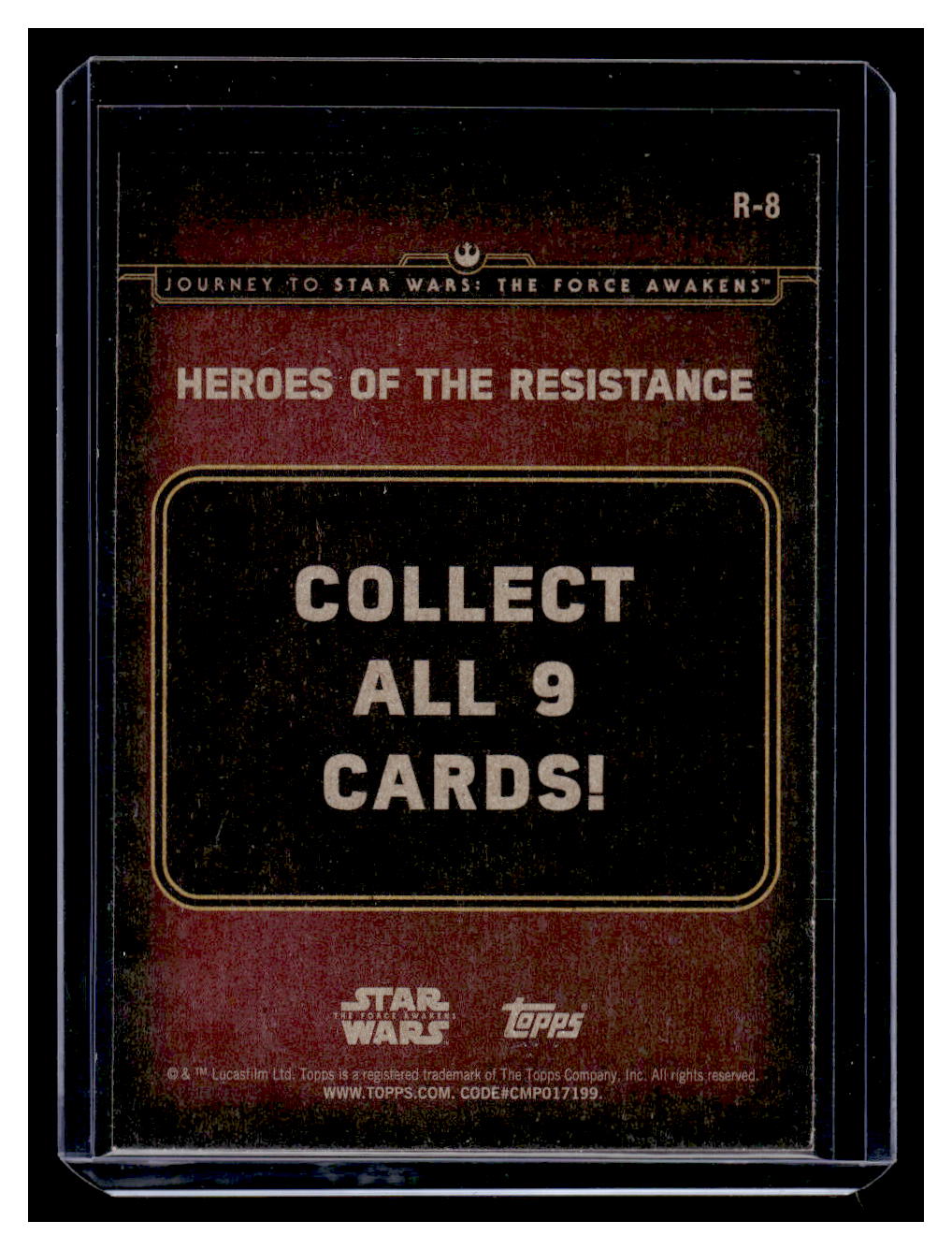 2015 Topps Star Wars Journey to The Force Awakens The Millennium Falcon #R-8