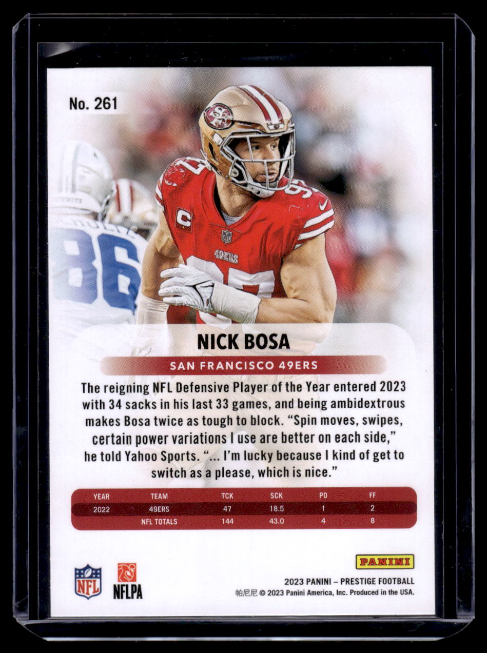 2023 Panini Prestige #261 Nick Bosa (San Francisco 49ers)