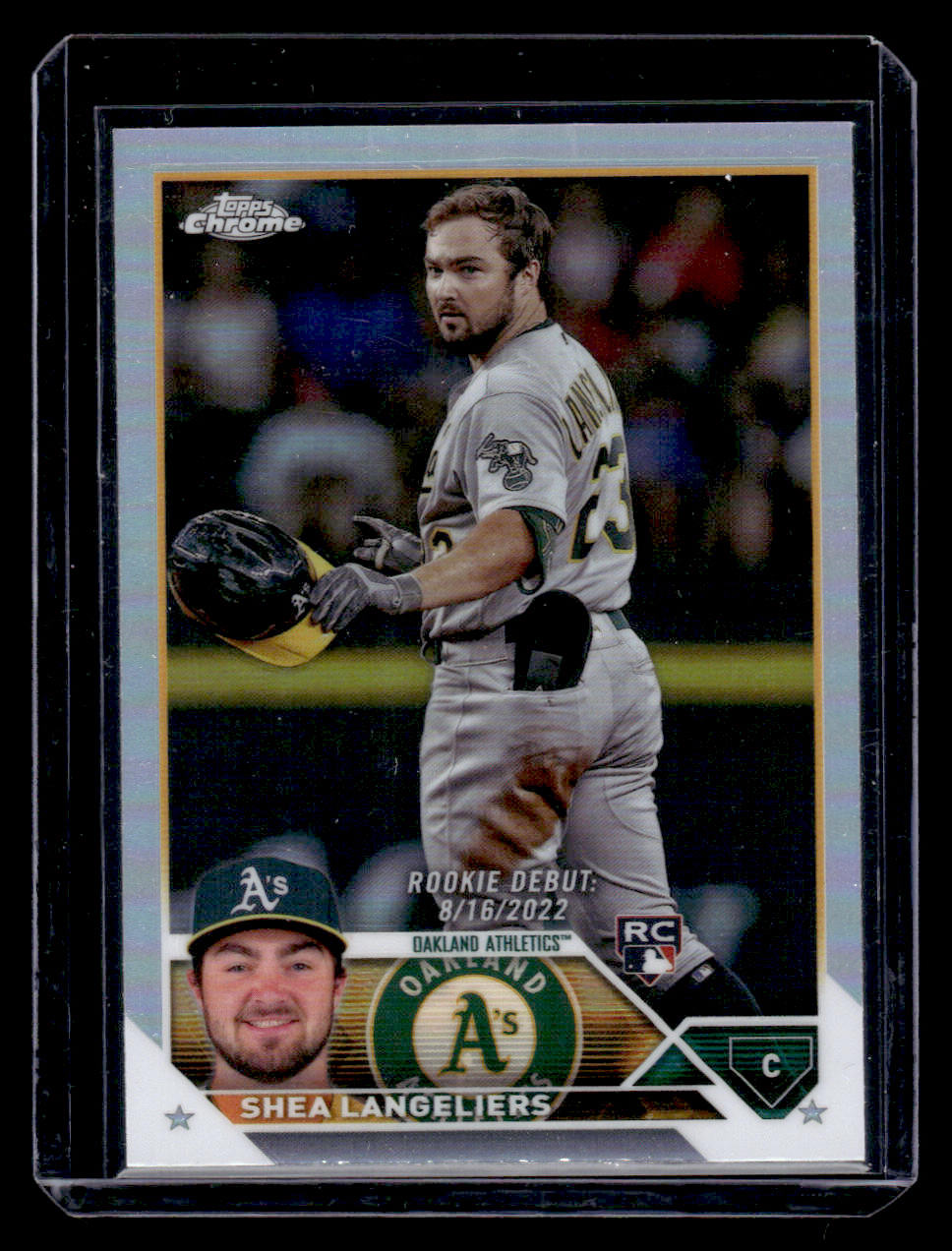 2023 Topps Chrome Update Shea Langliers Rookie Card #USC32 Refractor (Oakland A's)