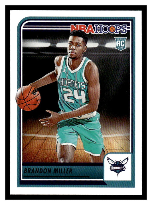 2023-24 NBA Hoops #272 Brandon Miller Rookie RC (Charolette Hornets)