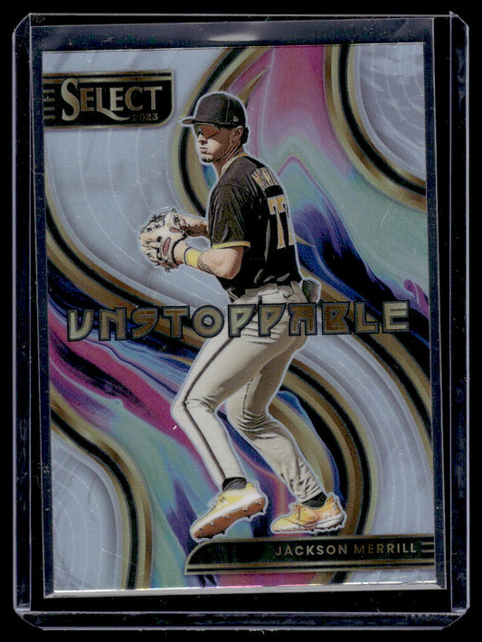 2023 Panini Select Prizm "Unstoppable" #SU8 Jackosn Merrill (San Diego Padres)