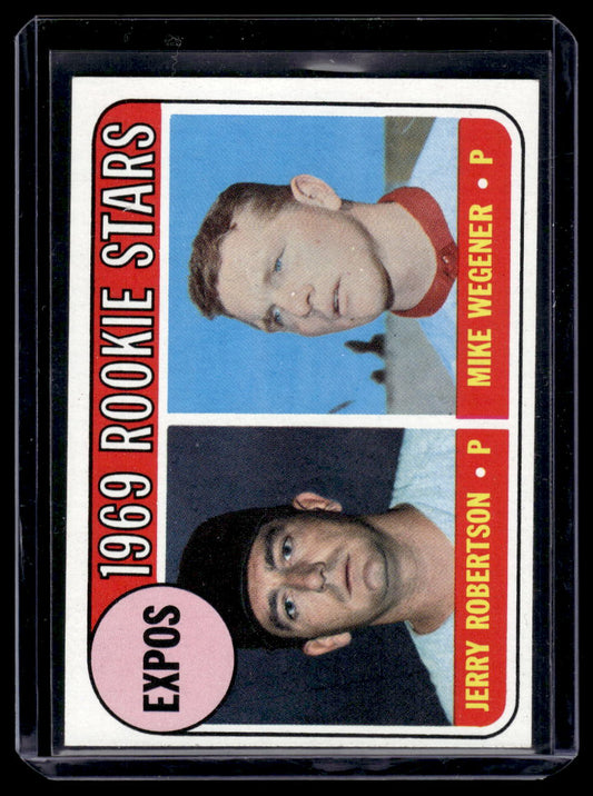 1969 Topps #284 "1969 Rookie Stars" (Jerry Robertson / Mike Wegener) RC