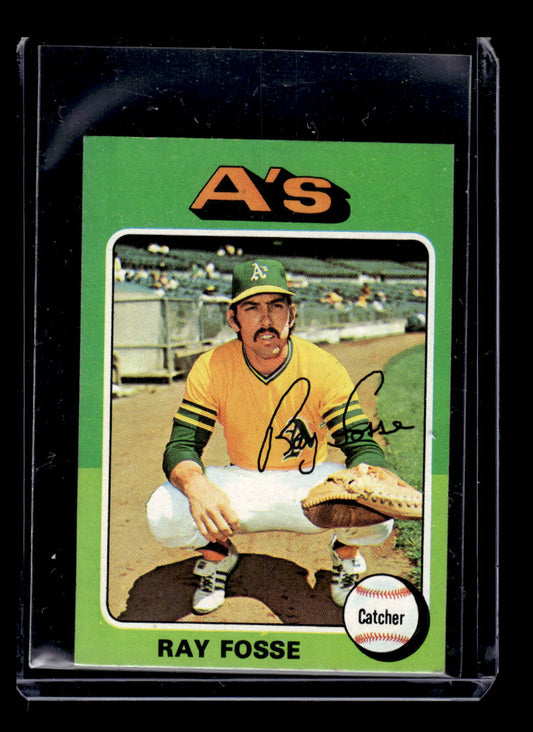 1975 Topps Mini #486 Ray Fosse (Oakland A's)