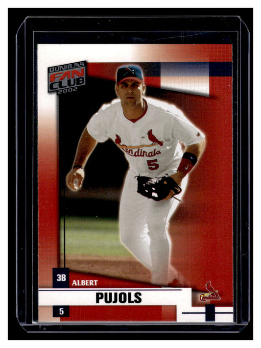 2002 Donruss "Fan Club" #40 Albert Pujols (St. Louis Cardinals)