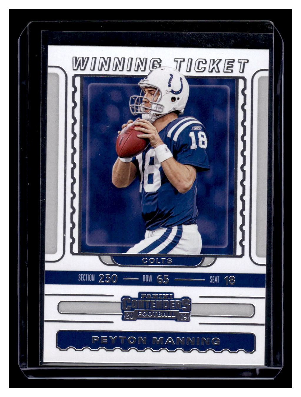 2019 Panini Contenders "Winning Ticket" #WT-3 Peyton Manning (Indianapolis Colts)