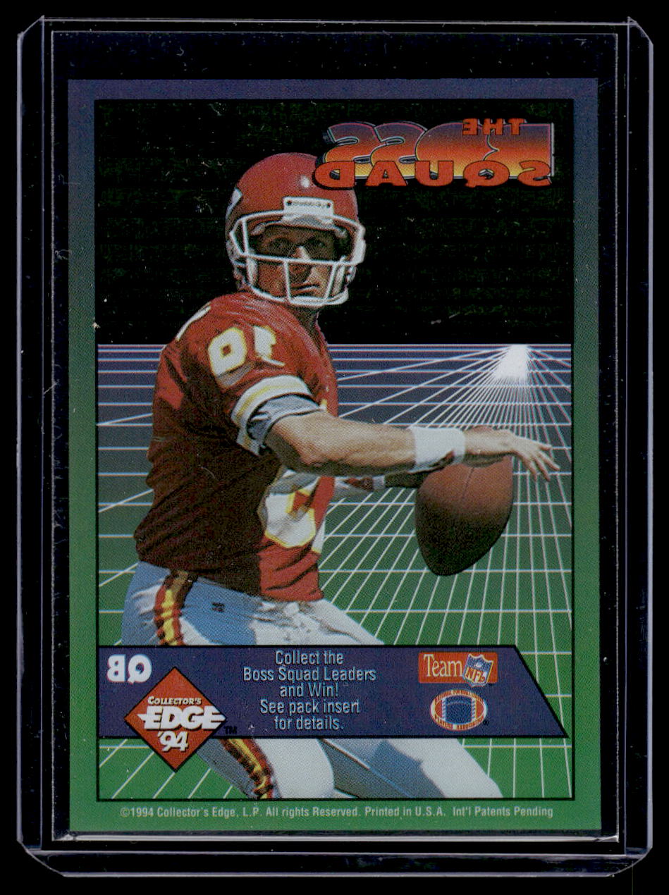 1994 Collector's Edge EQII F/X Red Letters #2 Joe Montana (Kansas City Chiefs)