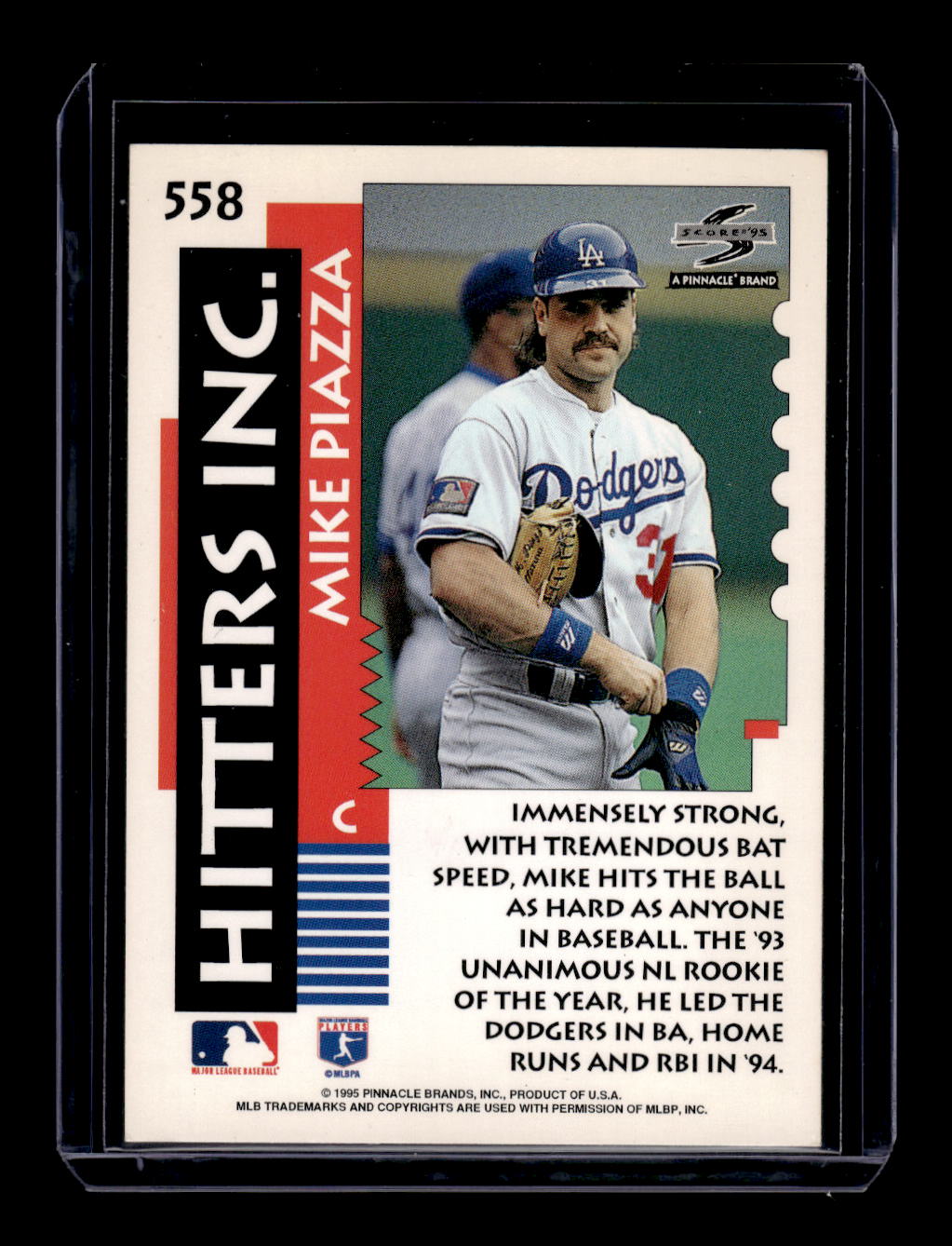 1995 Score #558 Mike Piazza "Hitters Inc." (Los Angeles Dodgers)