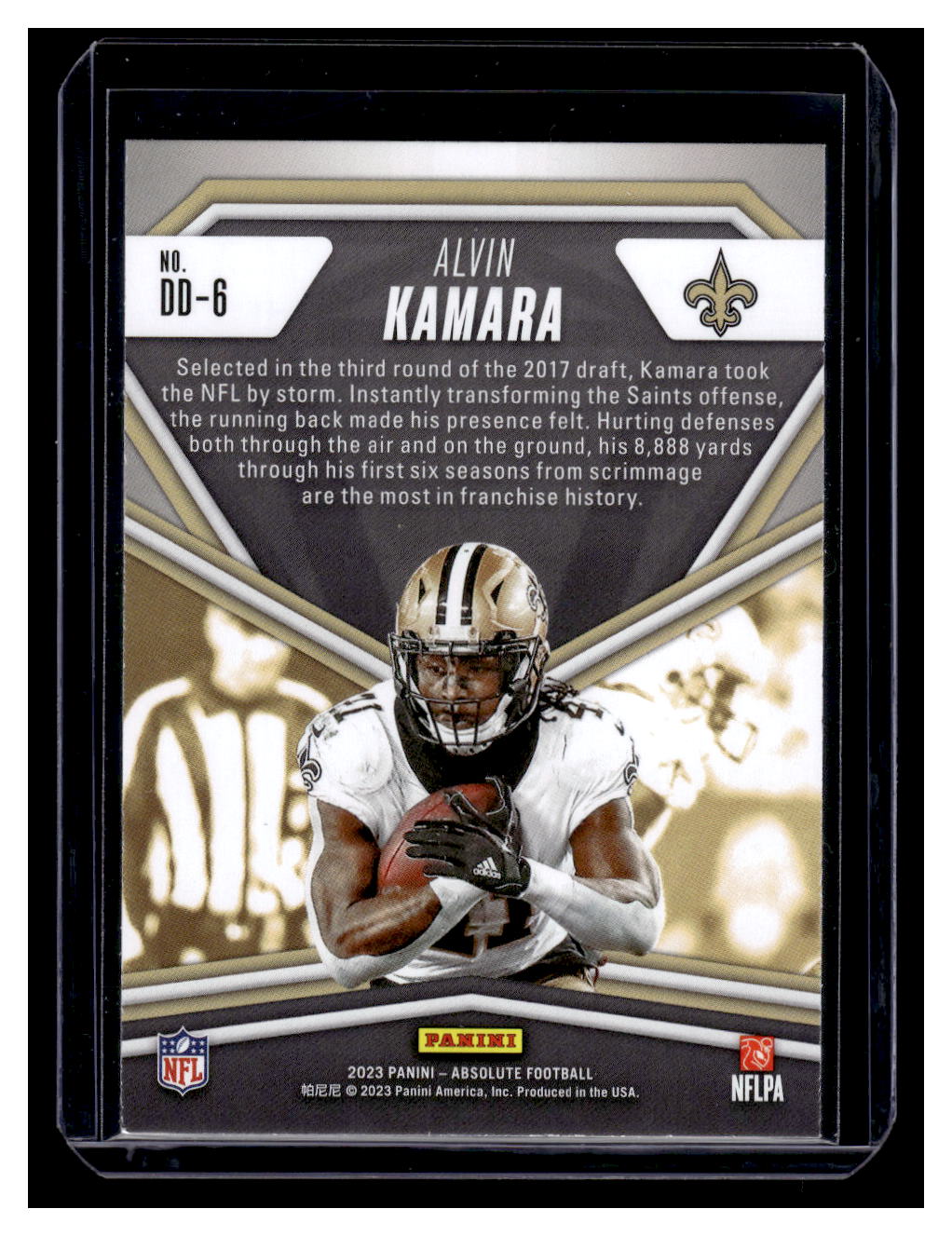 2023 Absolute "Draft Diamonds" #6 Alvin Kamara (New Orleans Saints)