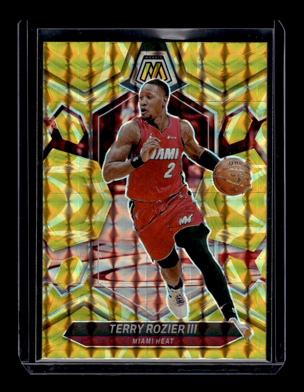 2023-24 Panini Mosaic Reactive Yellow #139 Terry Rozier III (Miami Heat)