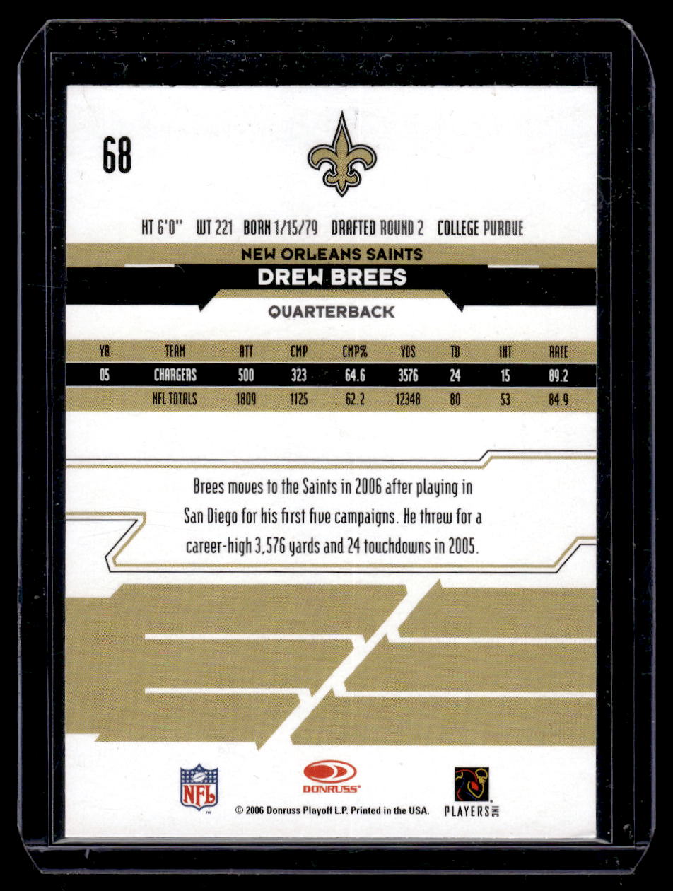 2006 Leaf Rookie & Stars #68 Drew Brews (New Orleans Saints)