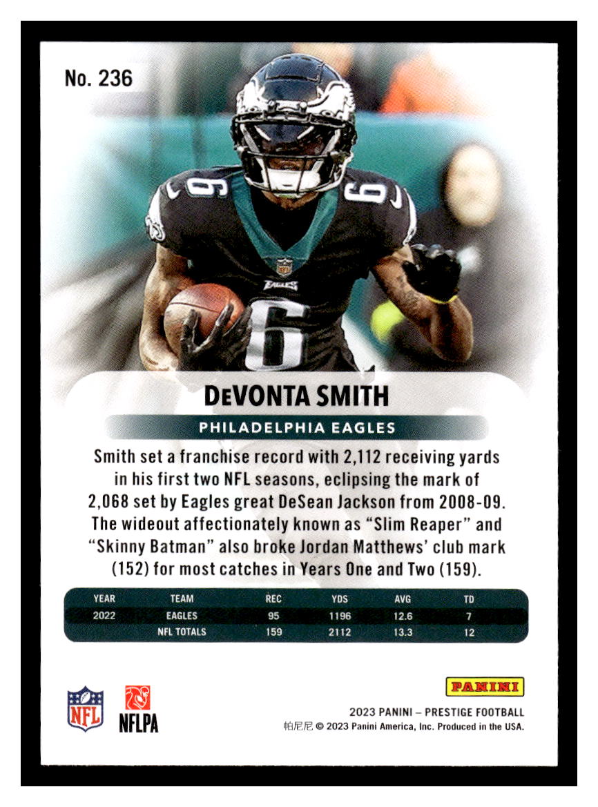 2023 Panini Prestige #236 DeVonta Smith (Philadelphia Eagles)