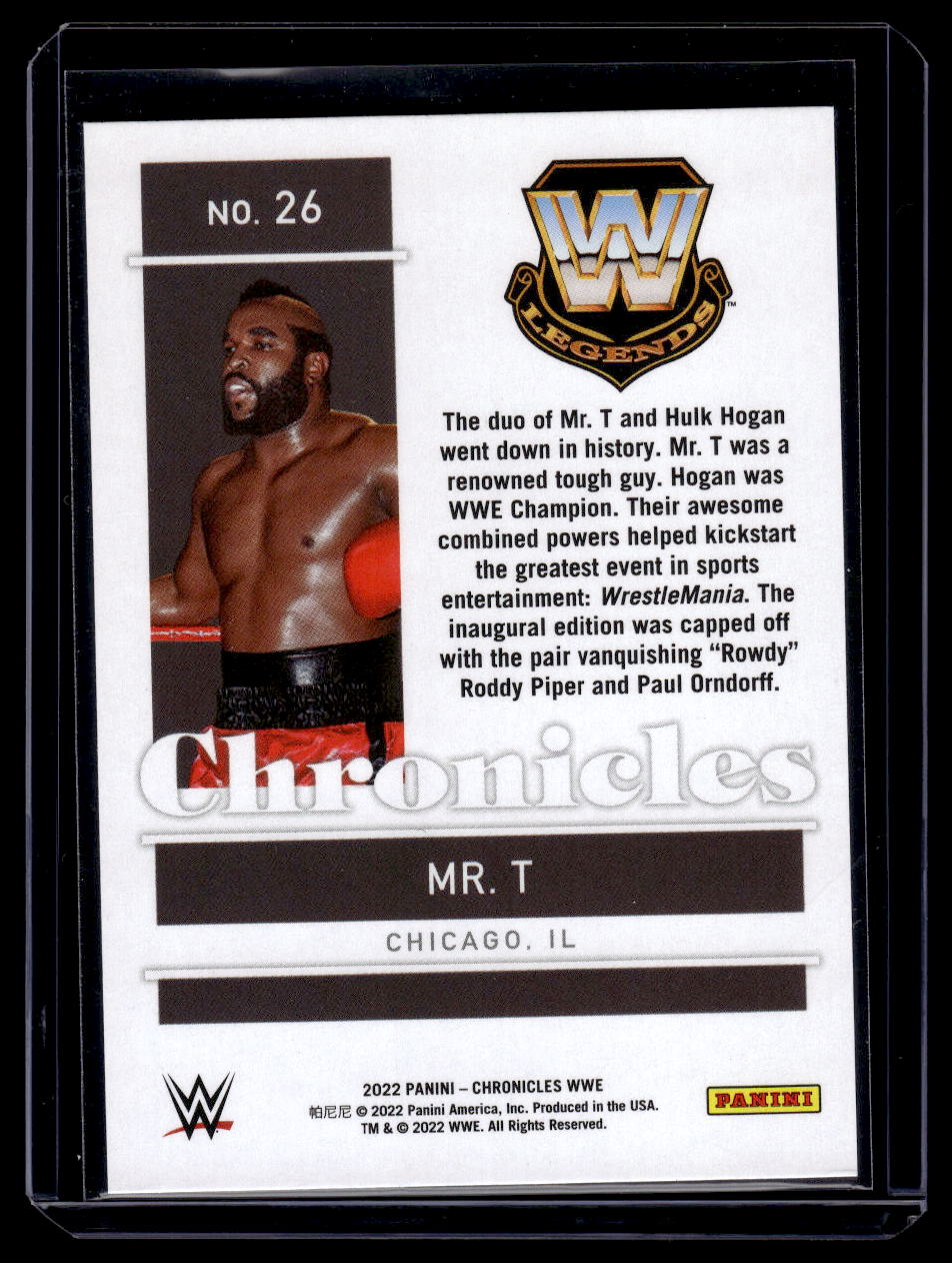 2022 Panini Chronicles WWE Mr. T #26