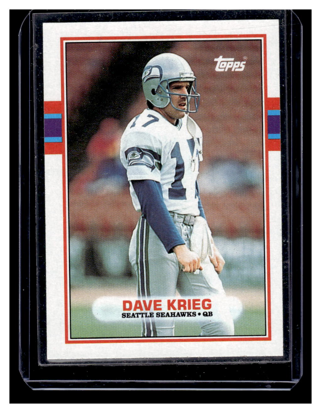 1989 Topps #188 Dave Krieg (Seattle Seahawks)