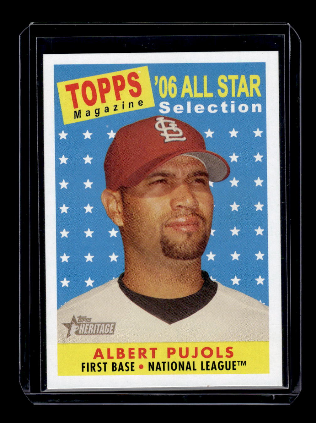 2007 Topps Heritage #476 All-Star Albert Pujols (St. Louis Cardinals)