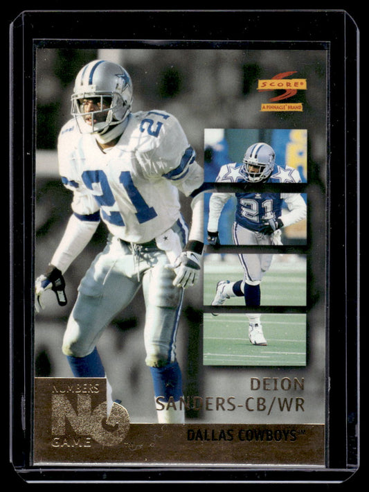 1996 Score "Numbers Game" #23 Deion Sanders (Detroit Lions)