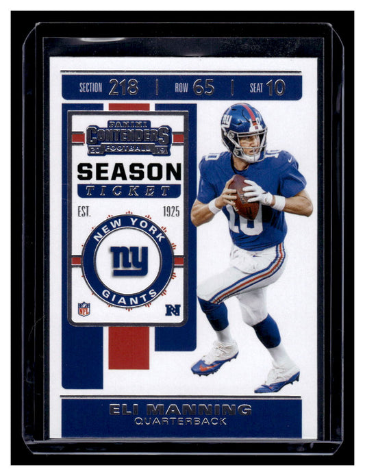 2019 Panini Contenders #51 Eli Manning (New York Giants)