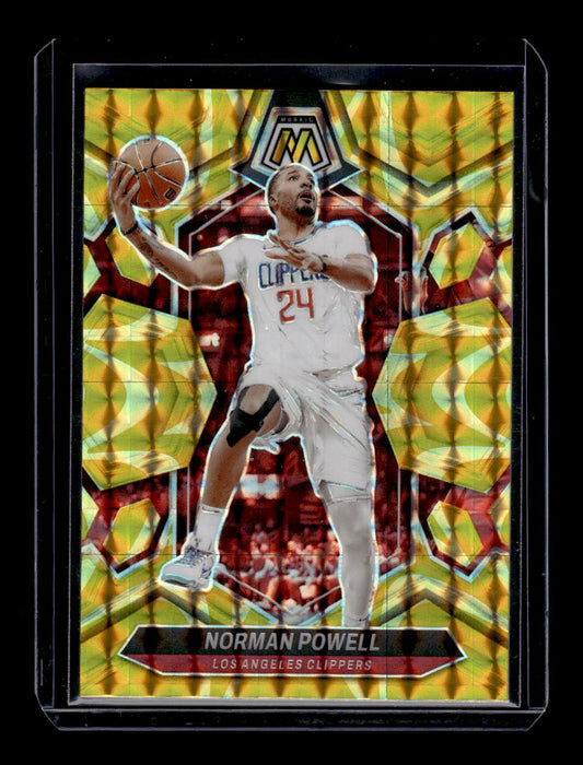 2023-24 Panini Mosaic Reactive Yellow #138 Norman Powell (Los Angeles Clippers)