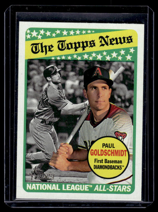 2018 Topps Heritage #46 Paul Goldschmidt (Arizona Diamondbacks)