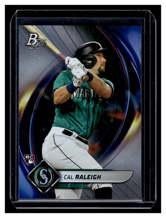 2022 Bowman Platinum #83 Cal Raleigh Rookie RC (Seattle Mariners)