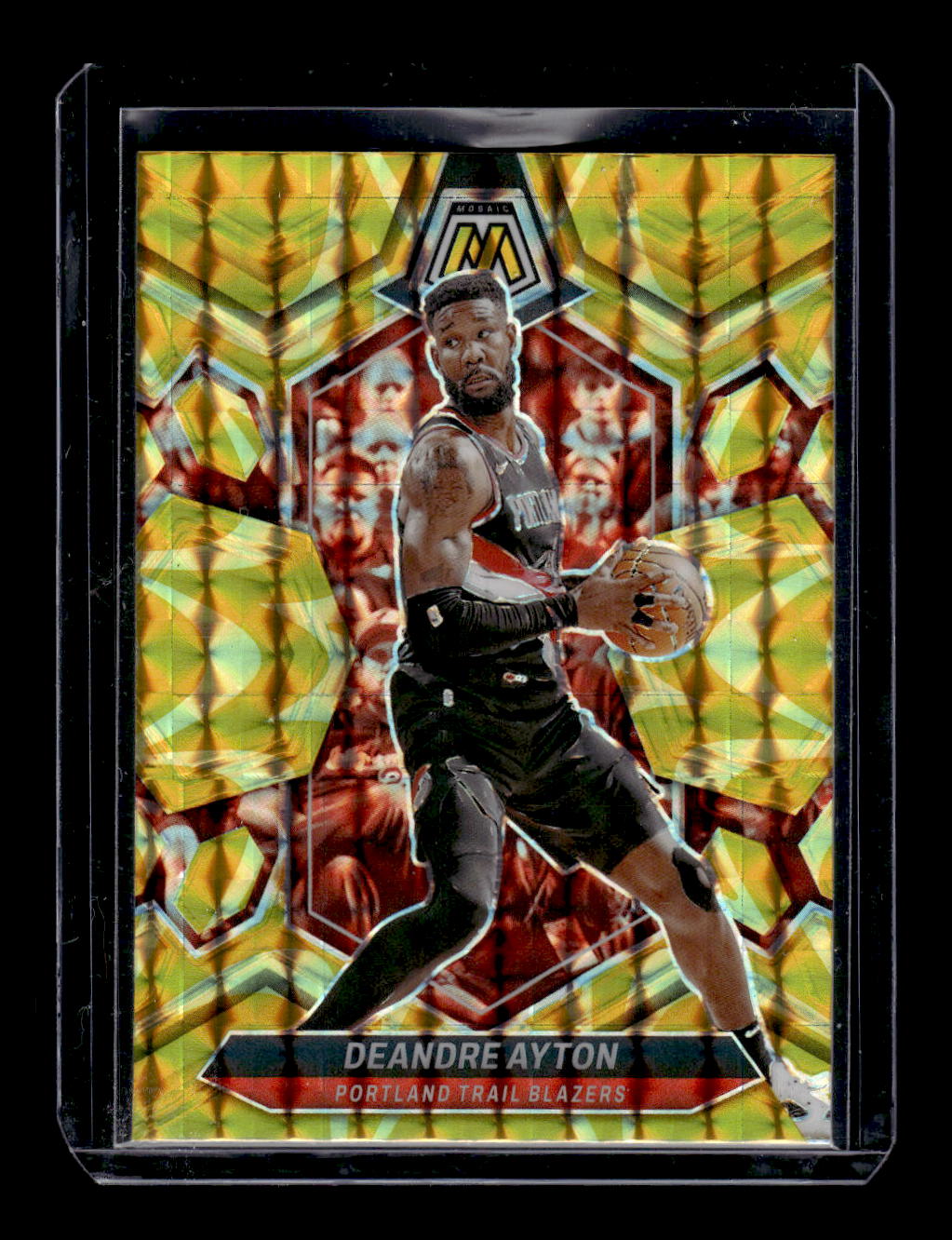 2023-24 Panini Mosaic Reactive Yellow #141 Deandre Ayton (Portland Trail Blazers)