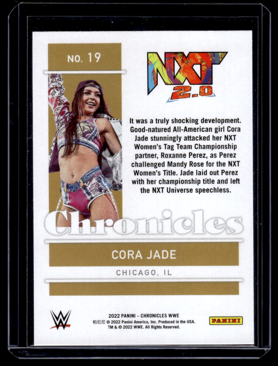 2022 Panini Chronicles WWE Rookie RC Cora Jade #19