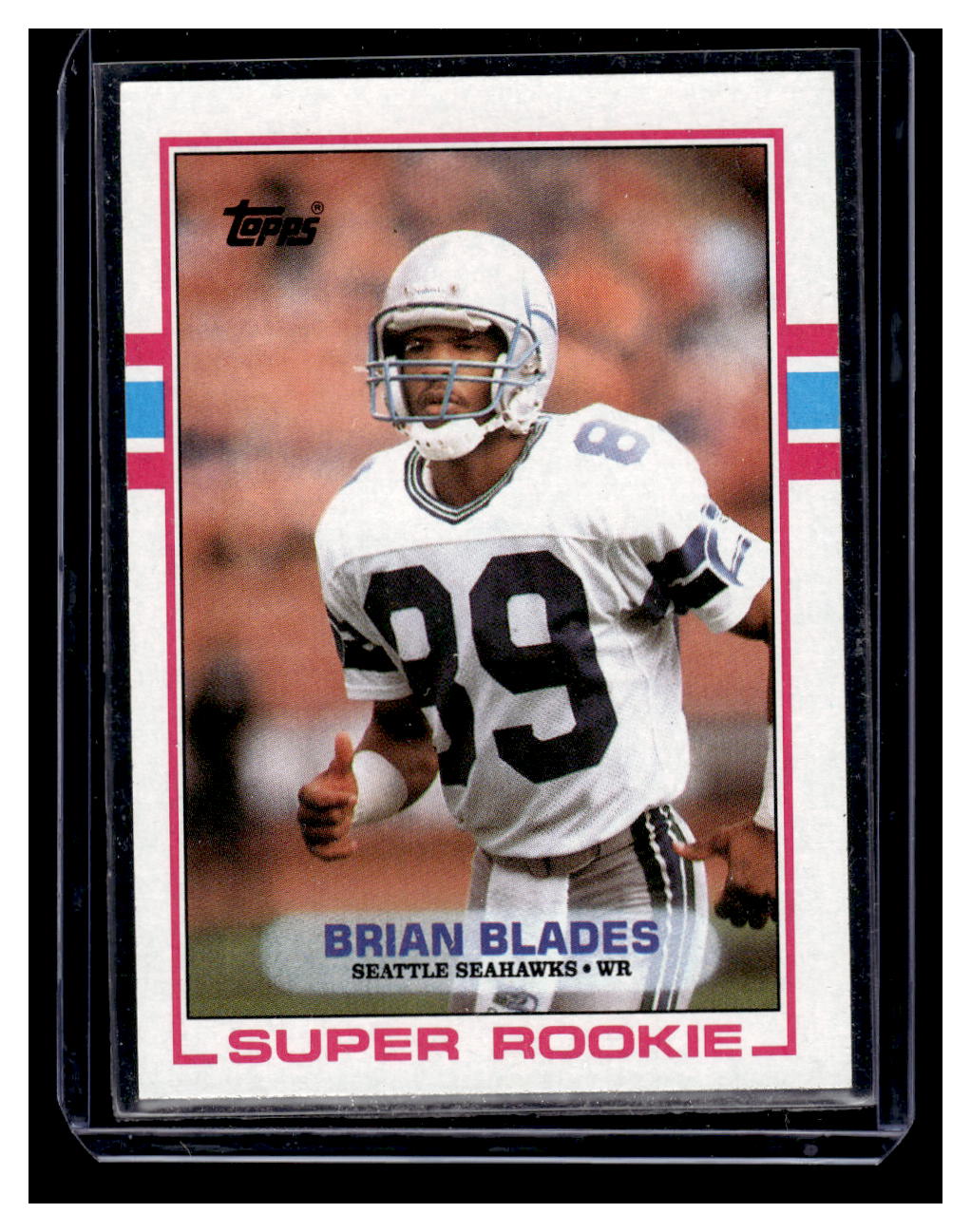 1989 Topps #182 Brian Blades Rookie RC (Seattle Seahawks)