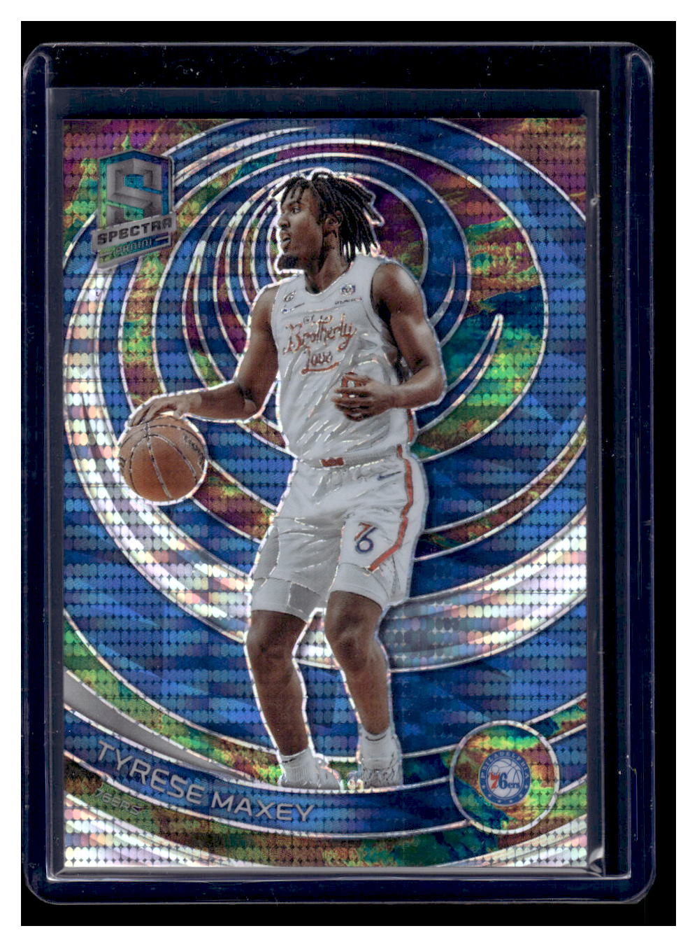 2022-23 Panini Spectra Tyrese Maxey Celestial Prizm #'d /149 (Philadelphia 76ers)