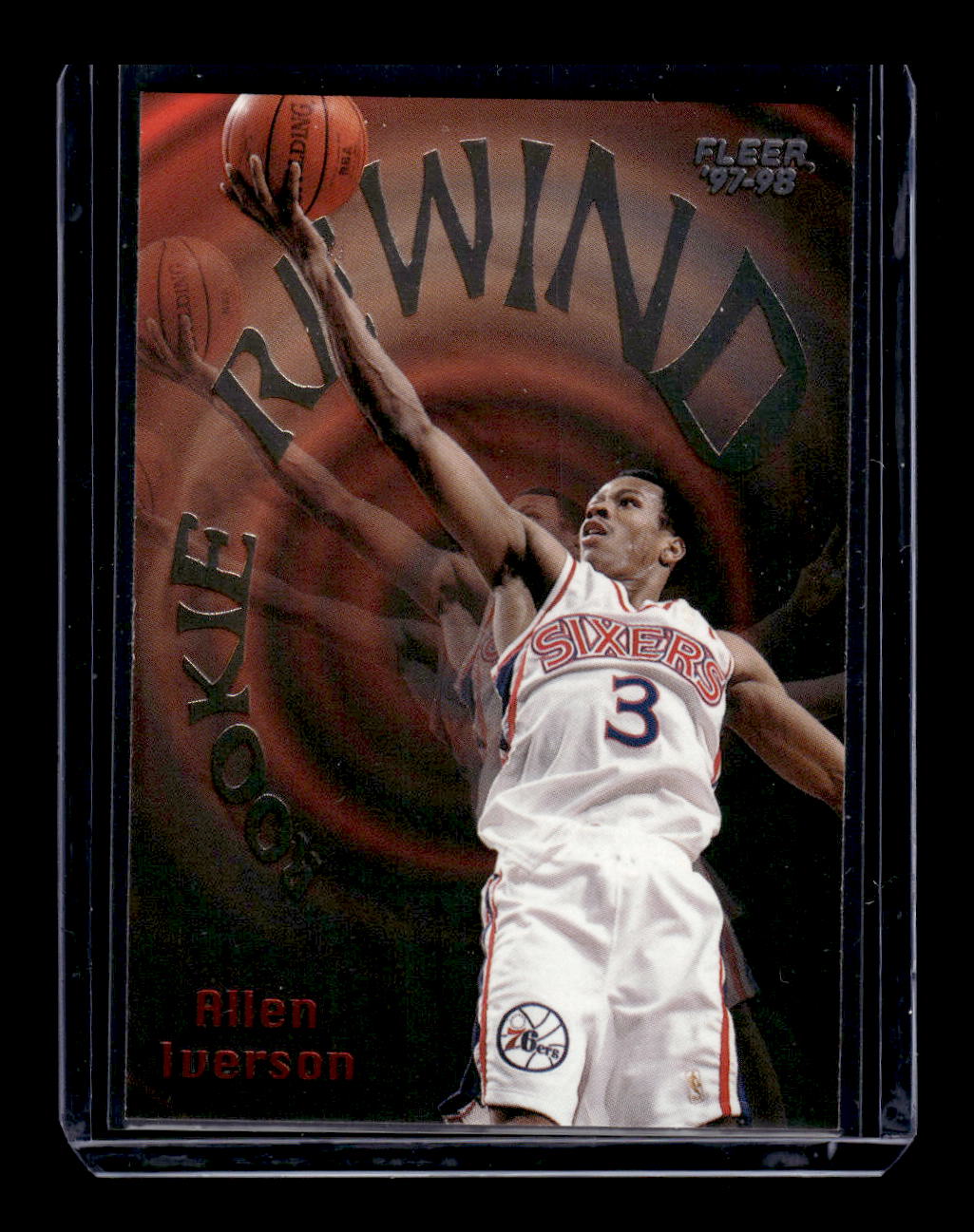 1997-98 Fleer Rookie Rewind #5 Allen Iverson (Philadelphia 76ers)