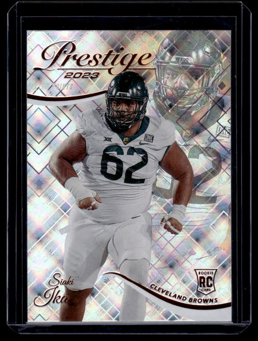 Panini Prestige "Extra Points" #376 Siaki Ika Rookie RC (Cleveland Brown)