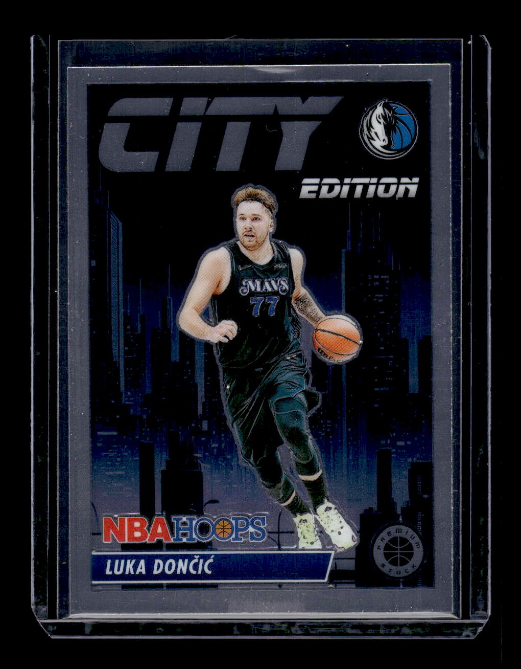 2023-24 Hoops Premium Stock City Edition #23 Luka Doncic (Dallas Mavericks)