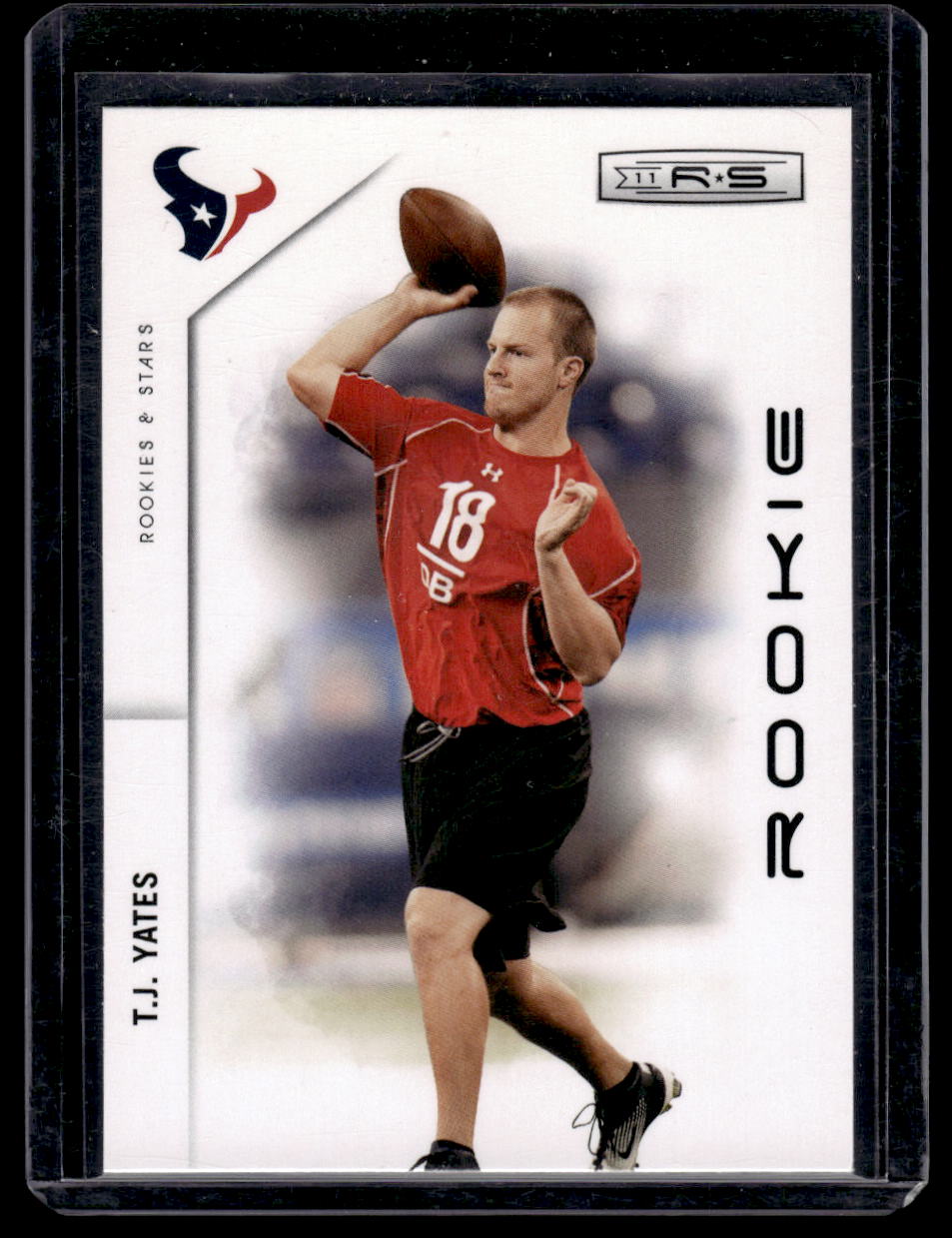 2011 Panini Rookies & Stars Rookie Card #246 T.J. Yates (Houston Texans)