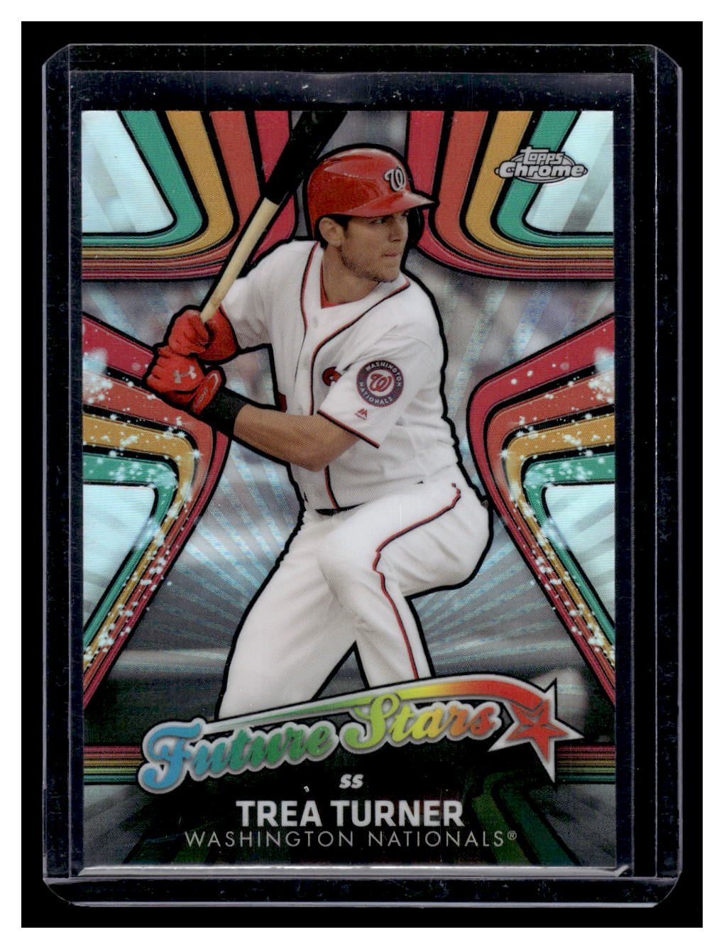 2017 Topps Chrome "Future Stars" #FS-9 Trea Turner (Washington Nationals)