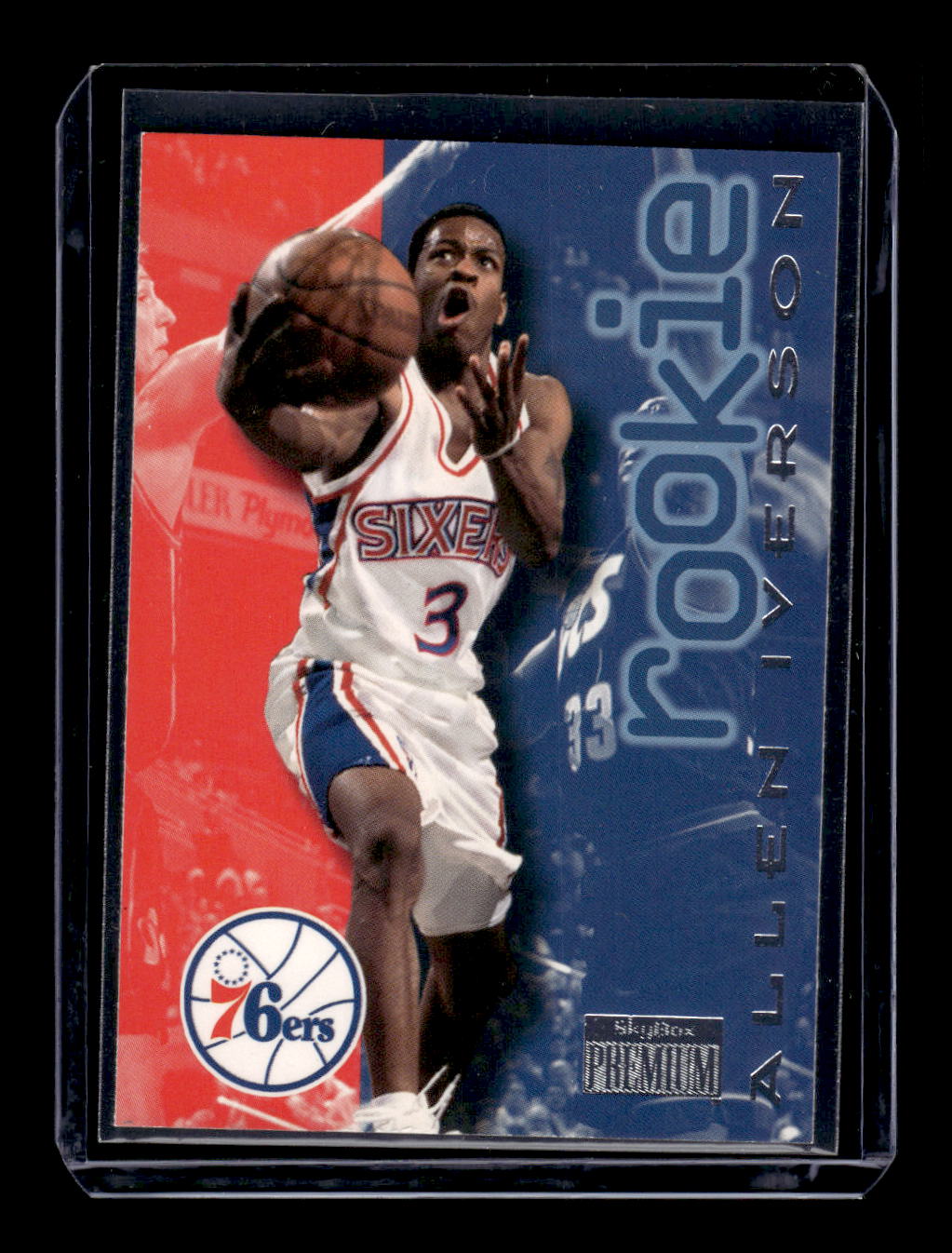 1996-97 SkyBox Premium #216 Allen Iverson RC Rookie (Philadelphia 76ers)