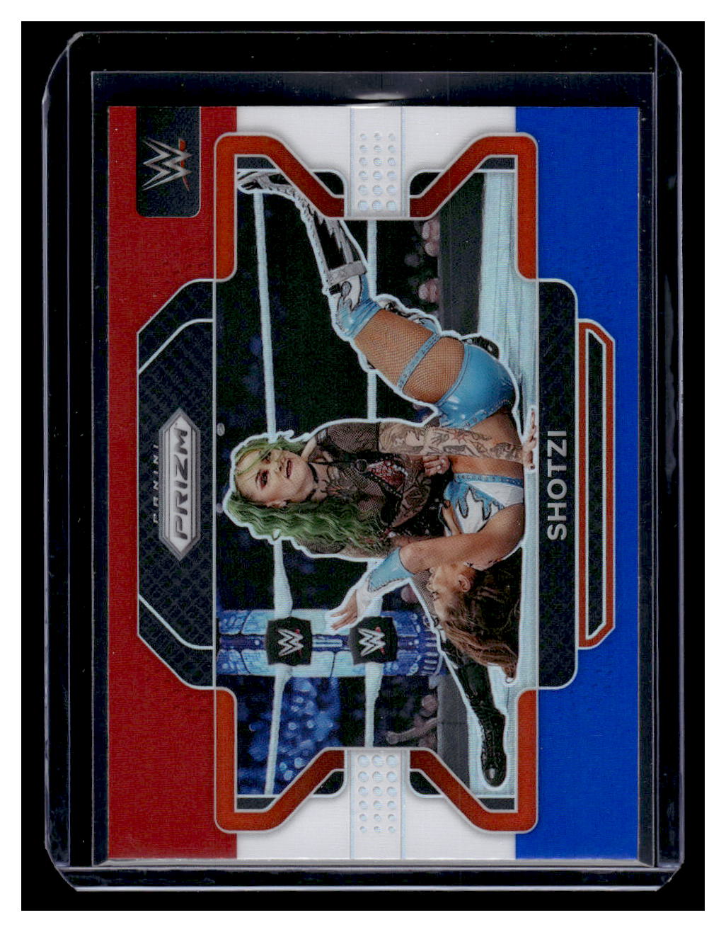 2022 Panini Prizm WWE Prizms Red White and Blue Shotzi #12