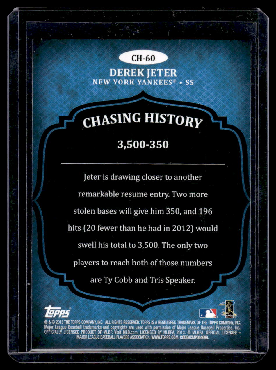 2013 Topps Chasing History #CH-60 Derek Jeter (New York Yankees)