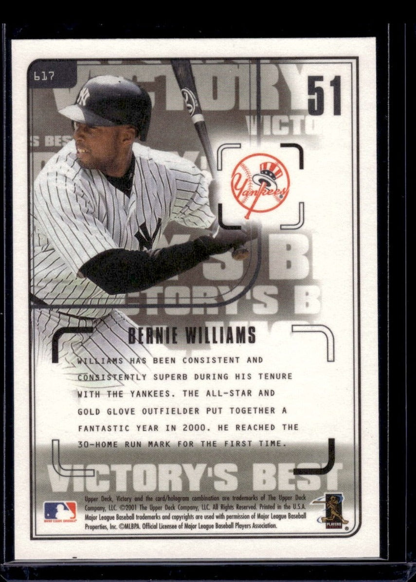 2001 Upper Deck Victory #617 Bernie Williams (New York Yankees)