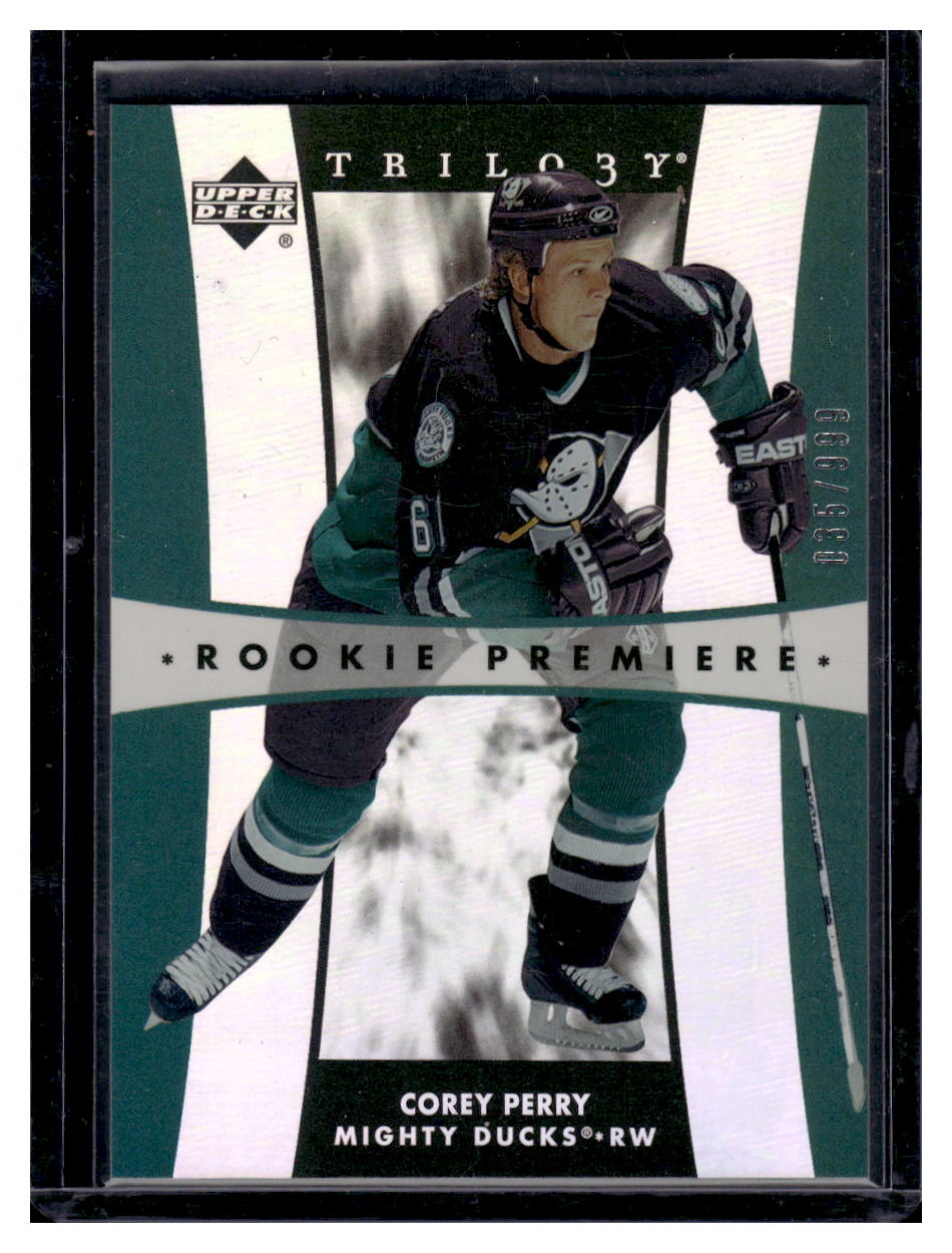 2005 Upper Deck Trilogy #171 Corey Perry Rookie RC (Anaheim Might Ducks)